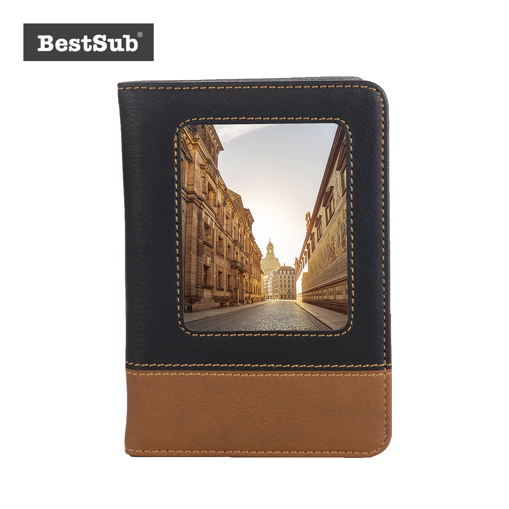 Sublimation Leatherette Passport Holder W/ Insert (10.2*14.6*1.3cm)