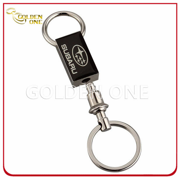 Custom Full Color Printed Pull Apart Metal Key Chain