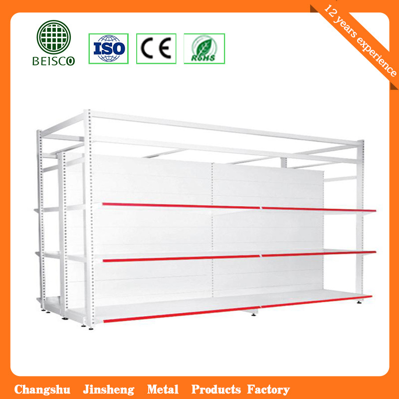 Strong Double Sides Hypermarket Display Rack with Competitive Prices