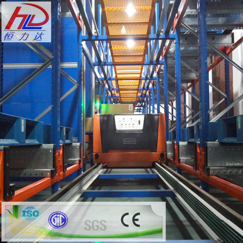 Warehouse Semi-Automatic Runner Storage Metal Rack