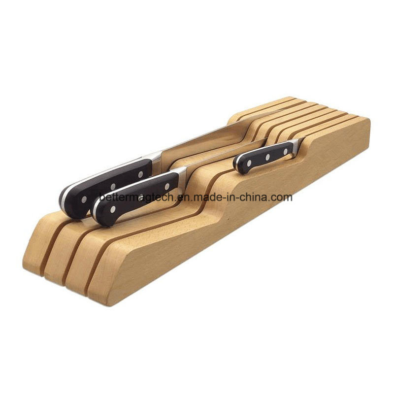 Wooden Kitchen Drawer Knife Block & Bamboo Knife Block