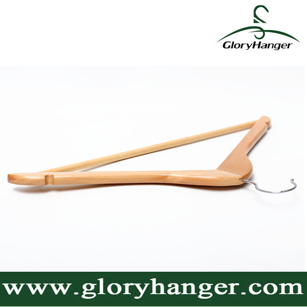 Wholesale Non Slip Log Hanger with Pant Bar