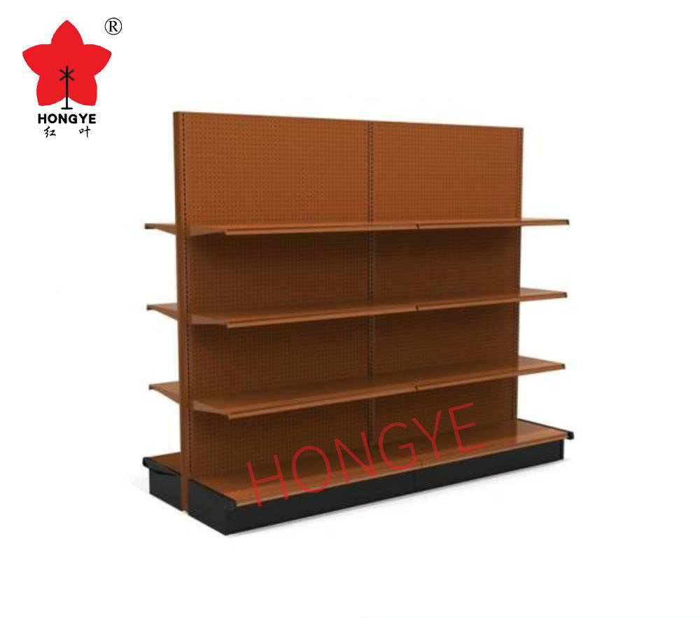 Double Side Metal Shelving Grocery Store Display Shelf Display Rack