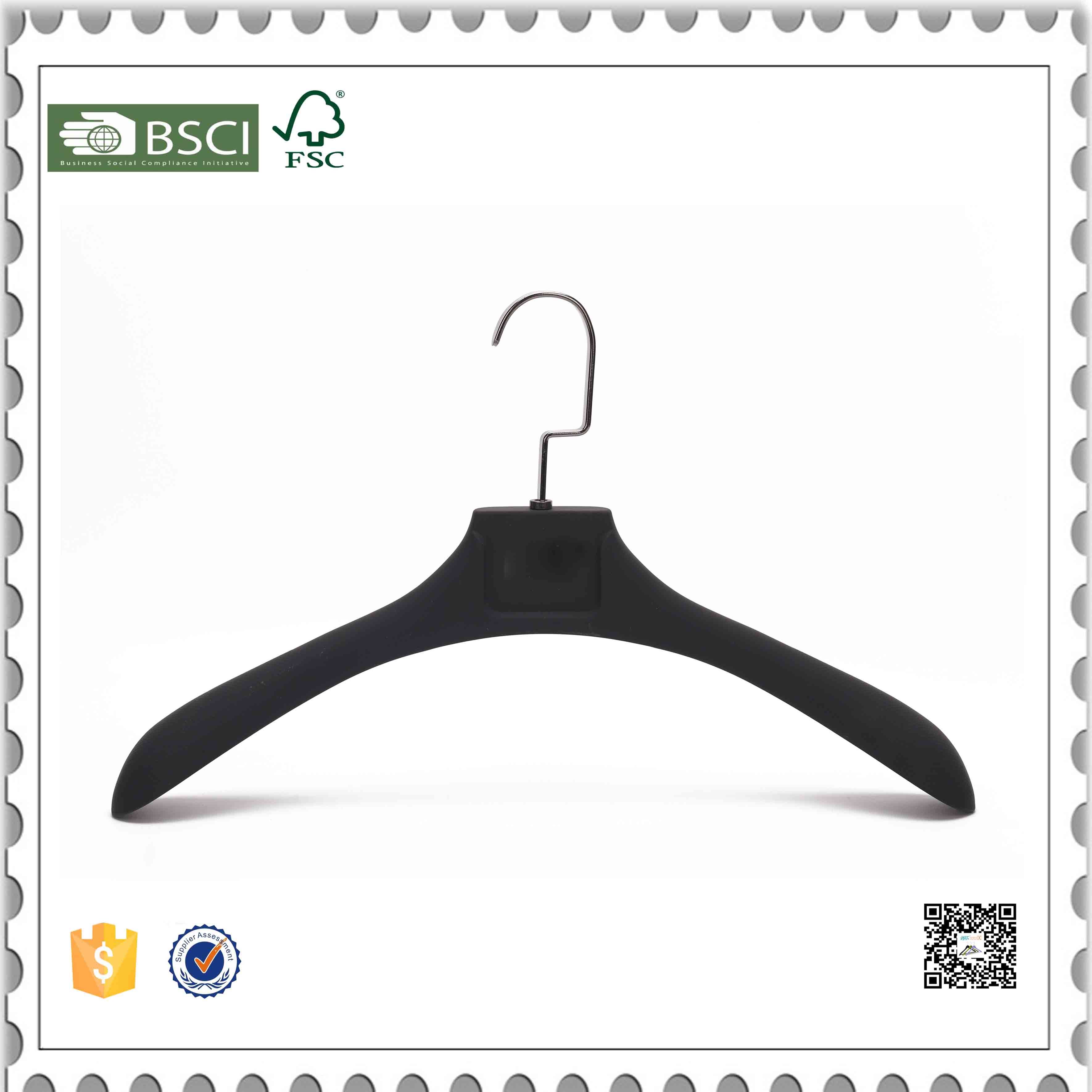 New Design Gold Plastic Hanger Black Plastic Coat Hangers for Clothes