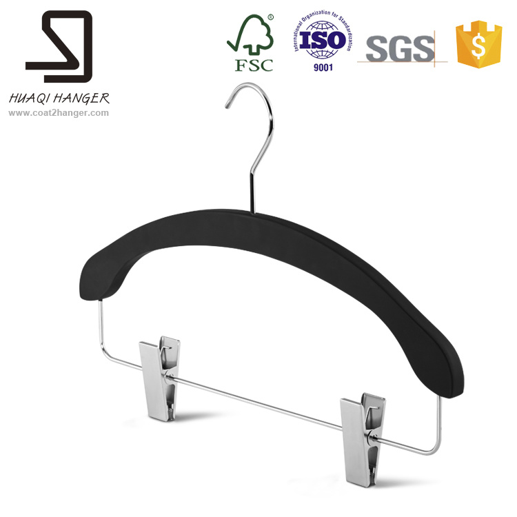 Black Wooden Hanger for Pants, Trousers