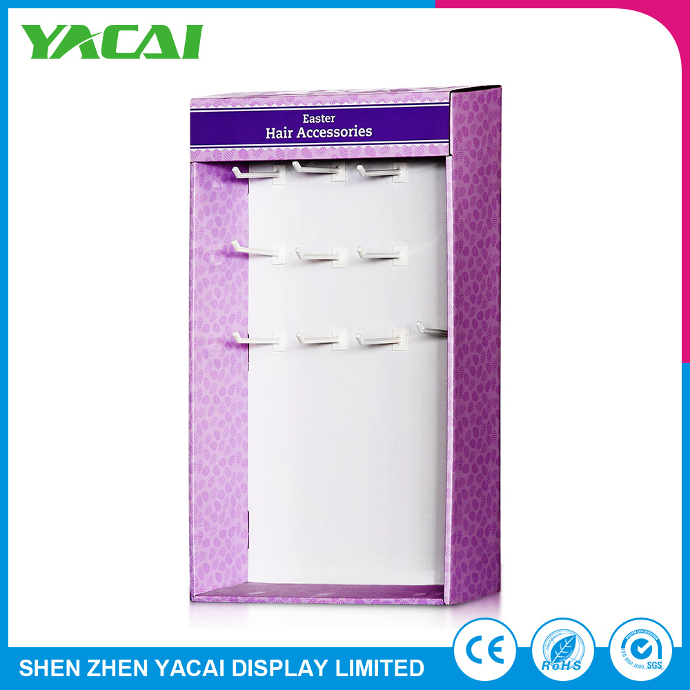 Unfolded Indoor Paper Stand Floor Display Rack Factory