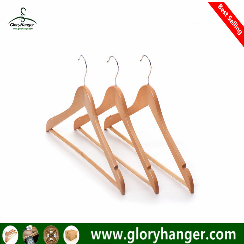 Cheaper Wholesale Wooden Clothes Hanger Top Hanger