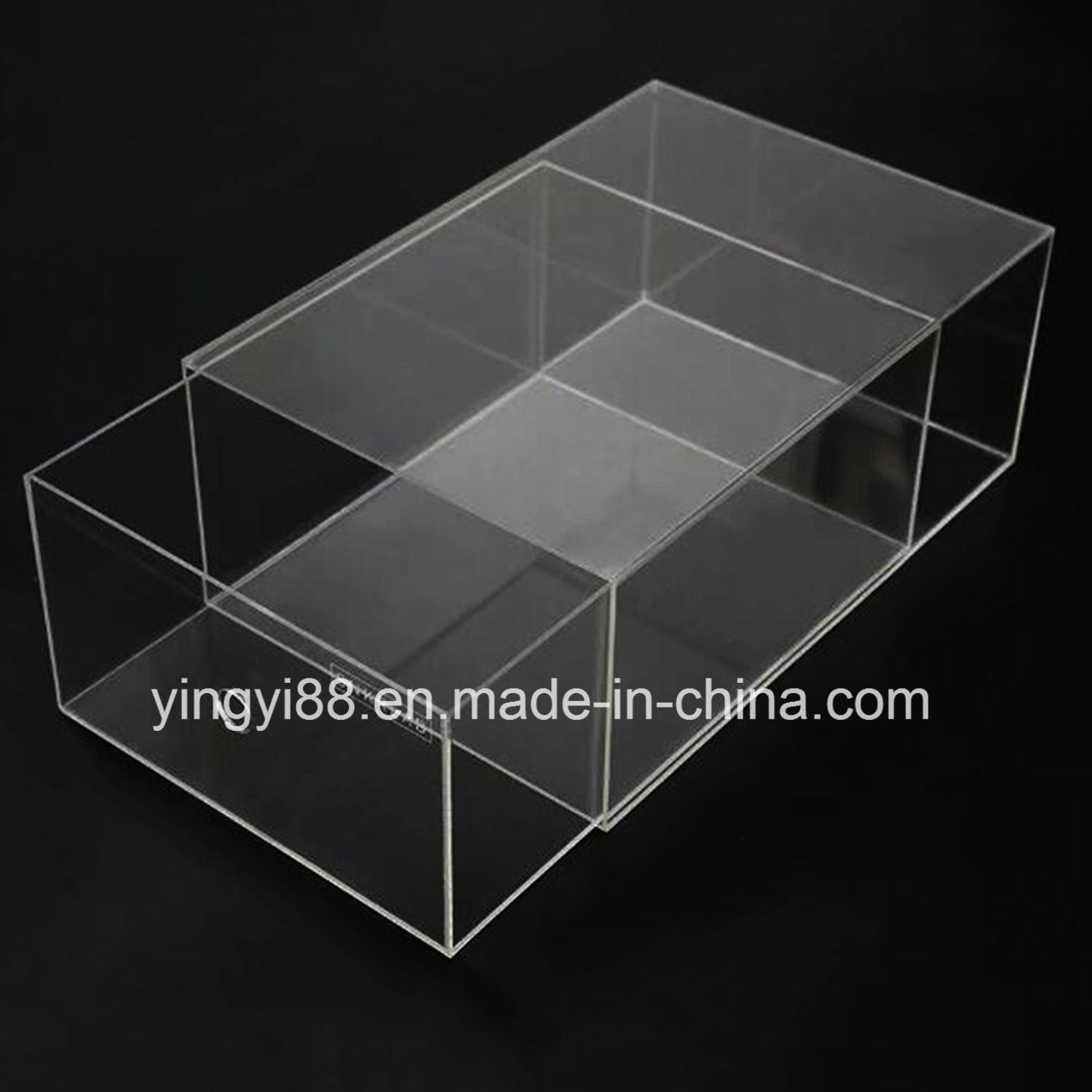 Custom Size Acrylic Shoe Box with Drawer