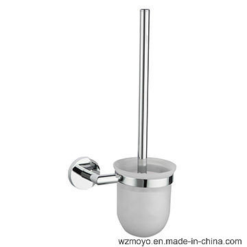 Wall-Mounted Toilet Brush Holder in Chrome Finish