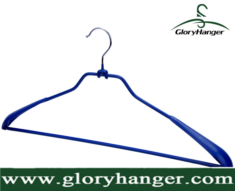 Hanger with Big Shoulder PVC Coated Metal Hanger