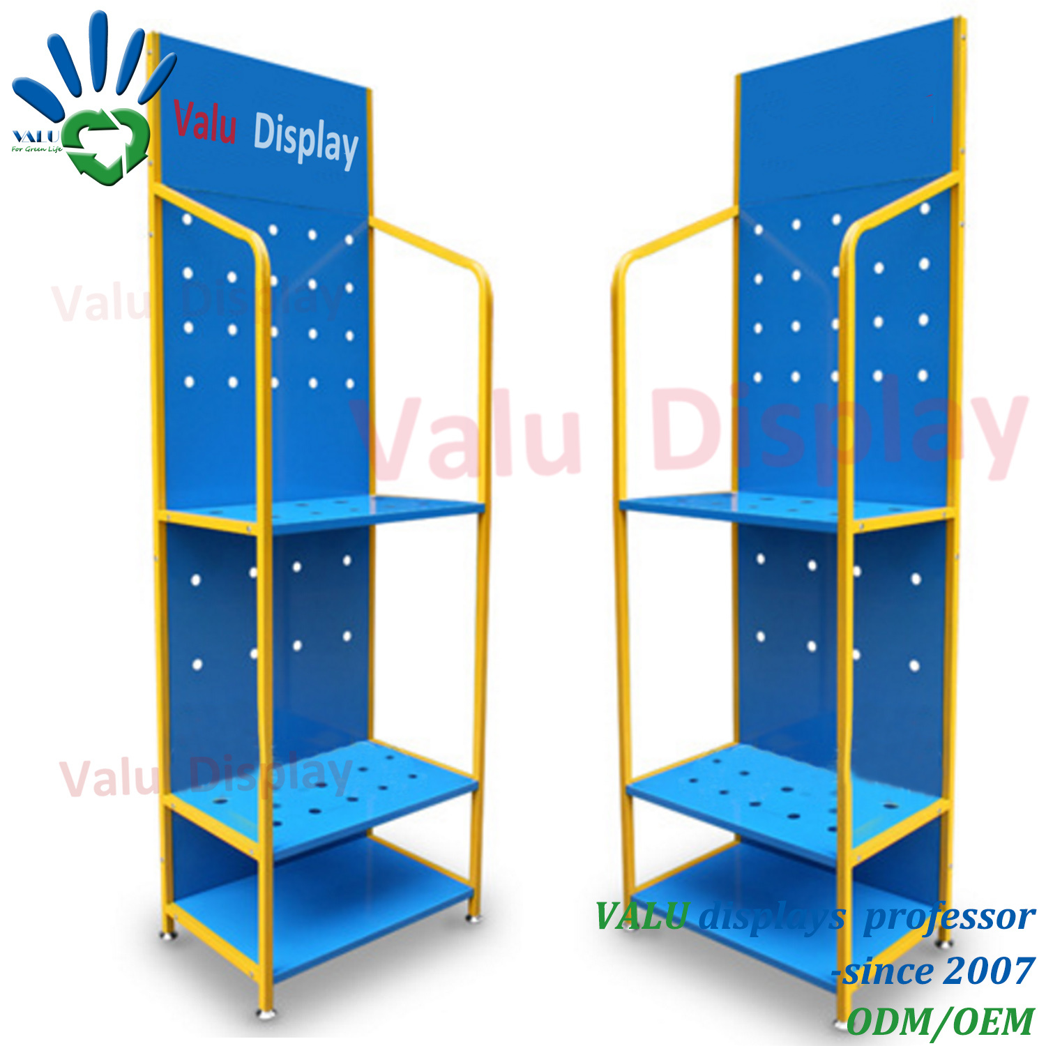 Lubricant Oil Metal Display Exhibition Shelf