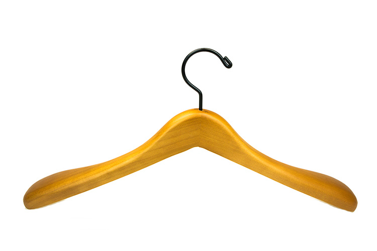 Luxury Hotel Wooden Coat Clothes Hanger for Garment Suit Clothing Display (YLWD-b9)