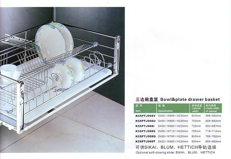 K5sptj008V Bowl & Plate Drawer Basket