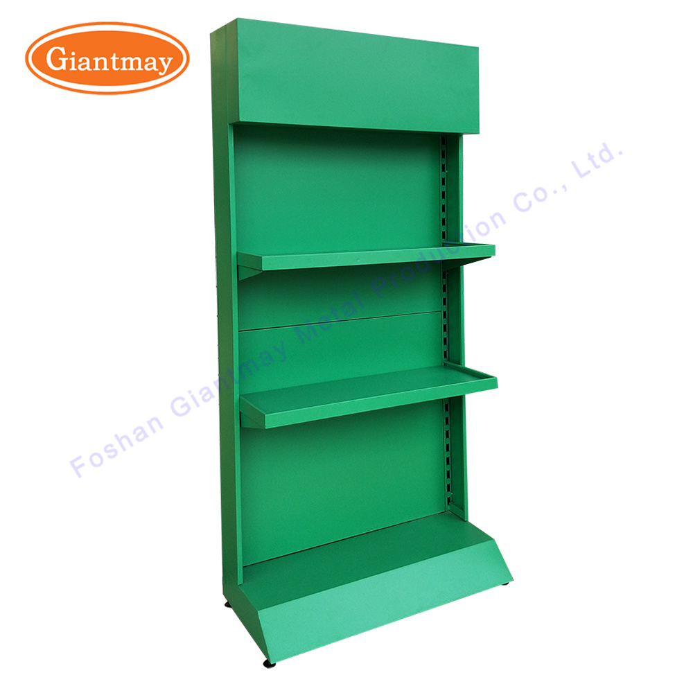 Durable Supermarket Hardware Garden Tool Storage Metal Display Shelf Rack