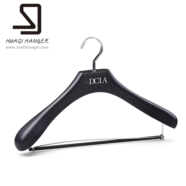 Wooden Hanger, Pants Hanger, Black Cloth Hanger