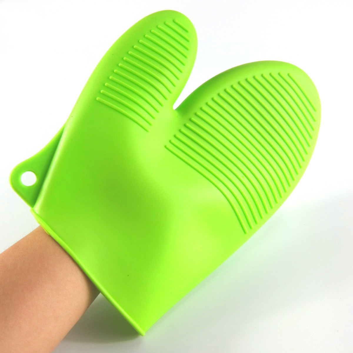 Silicone Hot Kitchen Pot Holder Glove Oven Mit (EB-93256-5)