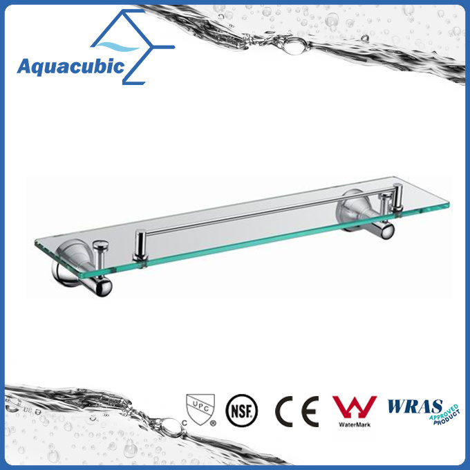 Modern Wall Mount Chromed Glass Shelf (AA6919)