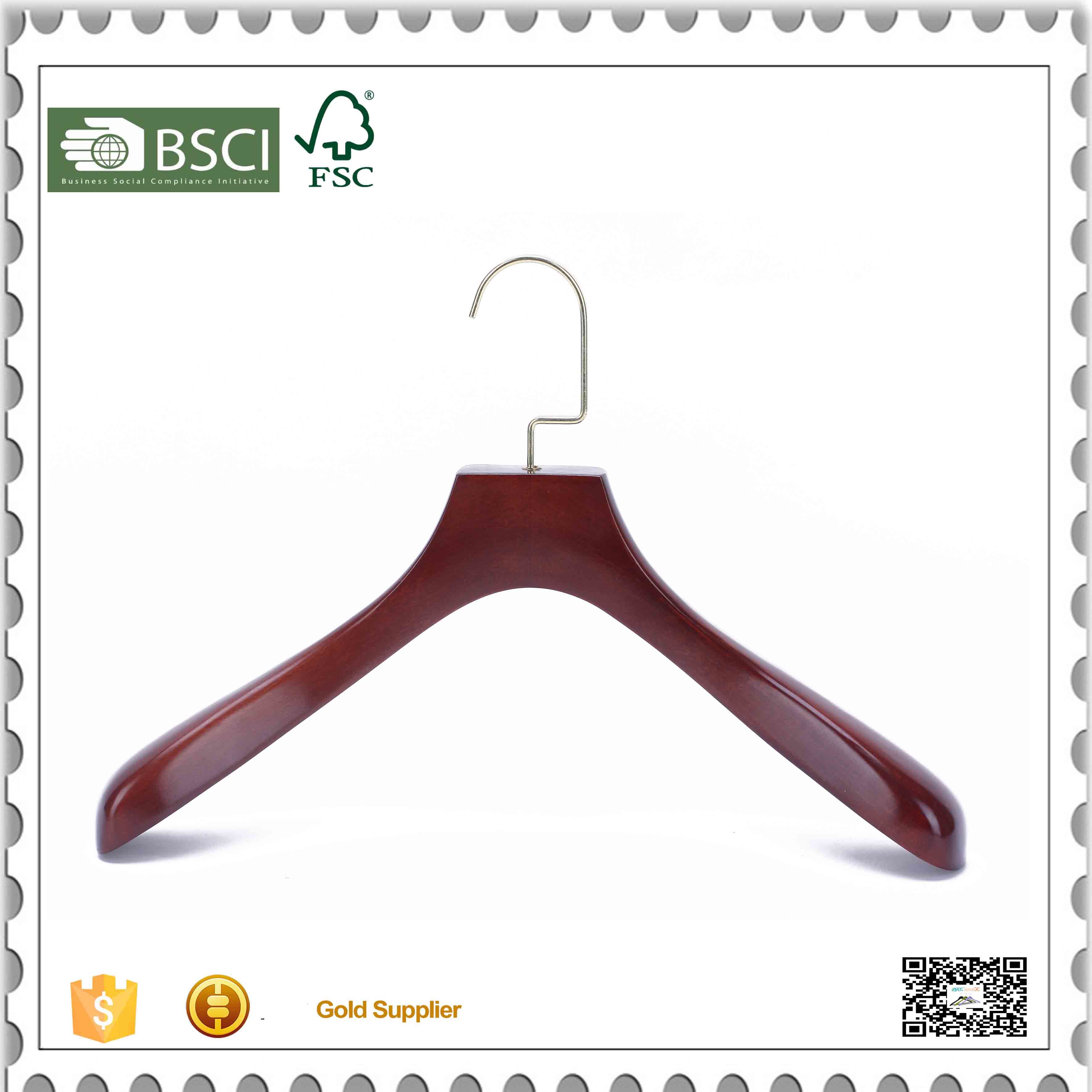 Custom Wooden Coat Hangers for Shop Display