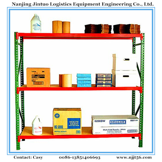 Warehouse Storage Light Duty Rack, Slotted Angle Shelving