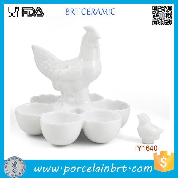 for Sale Hen and Egg Egg Placement Ceramic Egg Cup