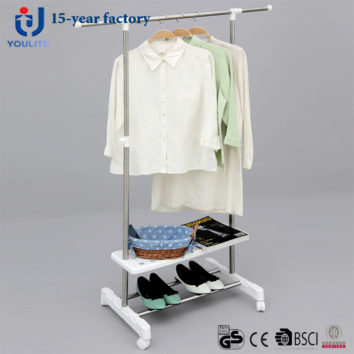 Single-Pole Telescopic Clothes Hanger