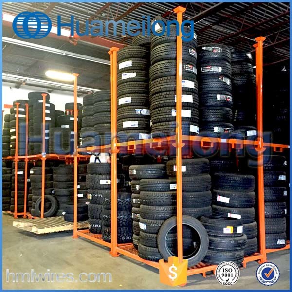 Warehouse Stacking Portable Metal Truck Spare Tire Rack