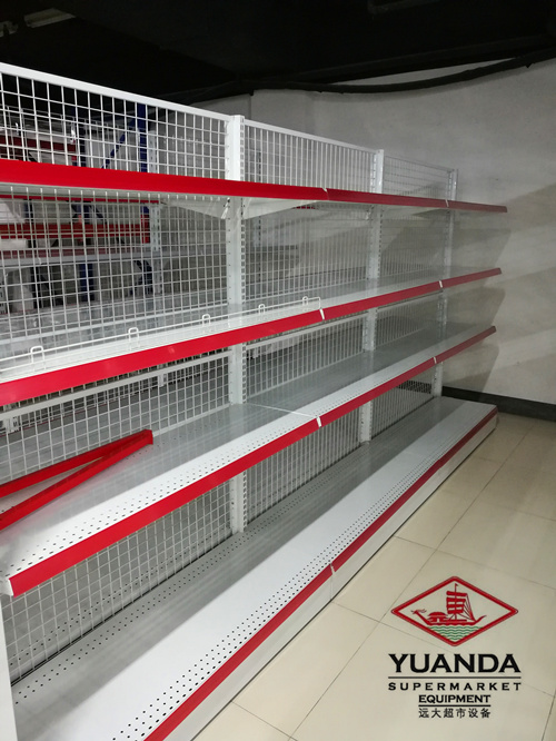 Double Sided Wire Back Shelf for Supermarket