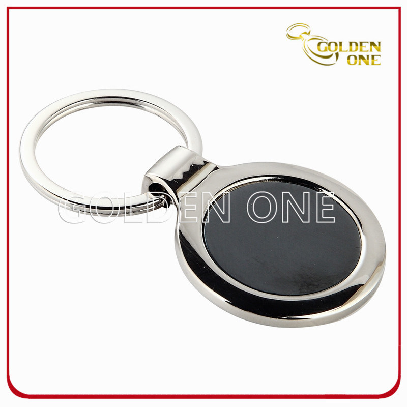 Promotion Gift Cheap Round Shape Blank Metal Keychain