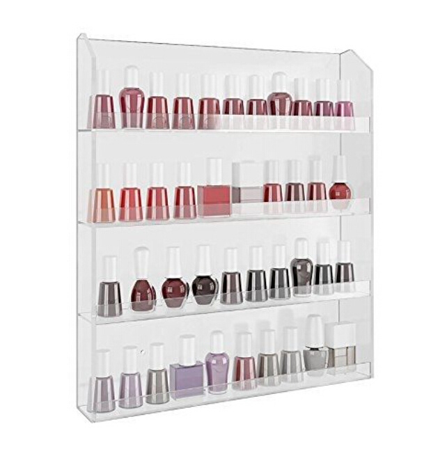 Acrylic Nail Polish Wall Rack Organizer