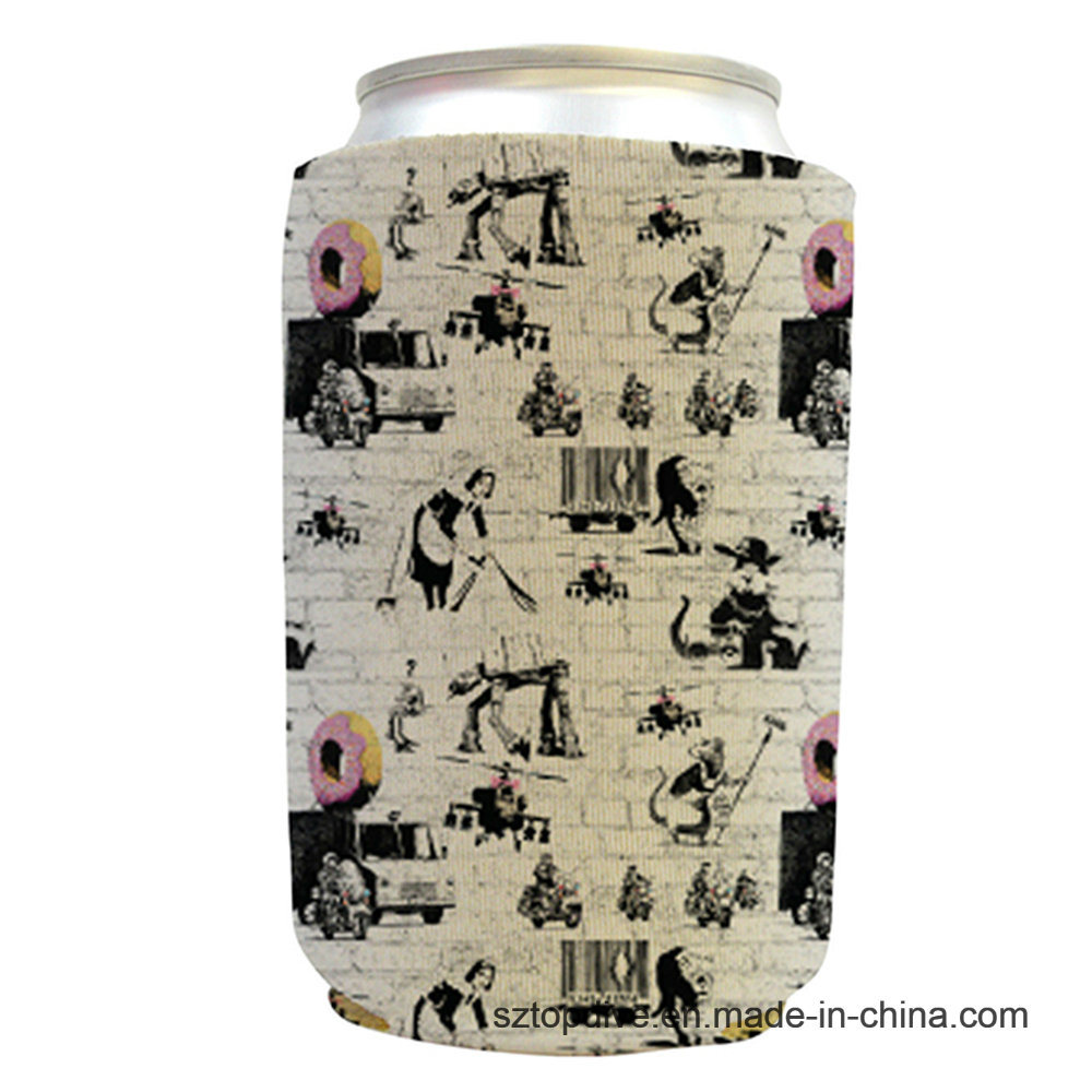 Tube American 12oz Folding Printed Neoprene Customized 330ml Beer Can Cooler