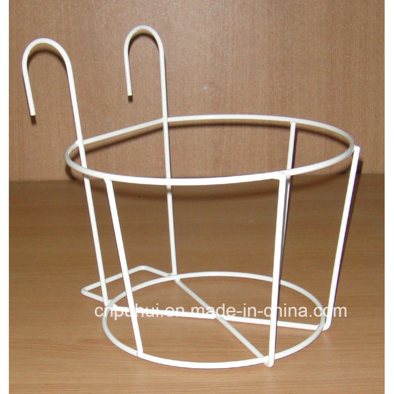 Balcony Hanging Wire Flower Pot Rack (LJ9012)