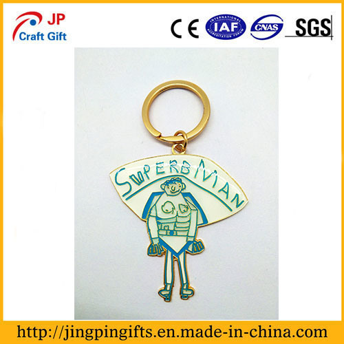 Custom High Quality Superman Pattern Metal Keychain