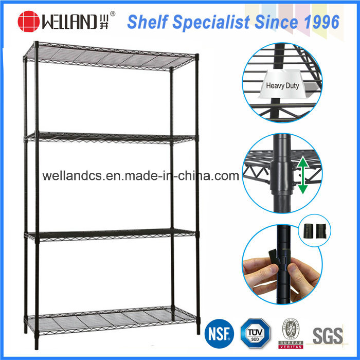 Modern Powder Coating DIY Steel Wire Rack for Household