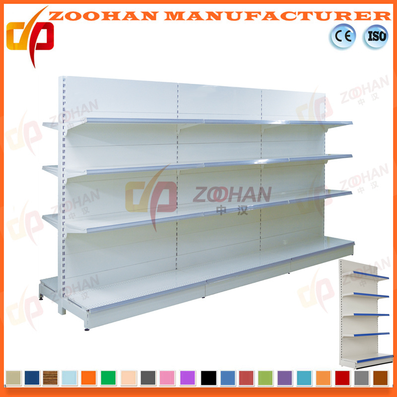 Manufactured Customized Double Sided Supermarket Shop Shelf (Zhs490)