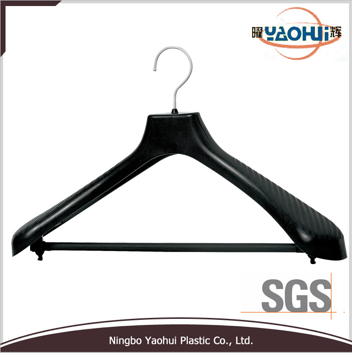 Flocking Plastic Hanger for Women (6616H)