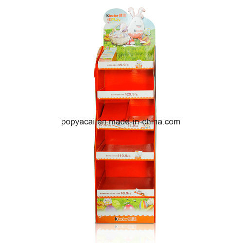 Color Eggs Cardboard Floor Display, Display Rack