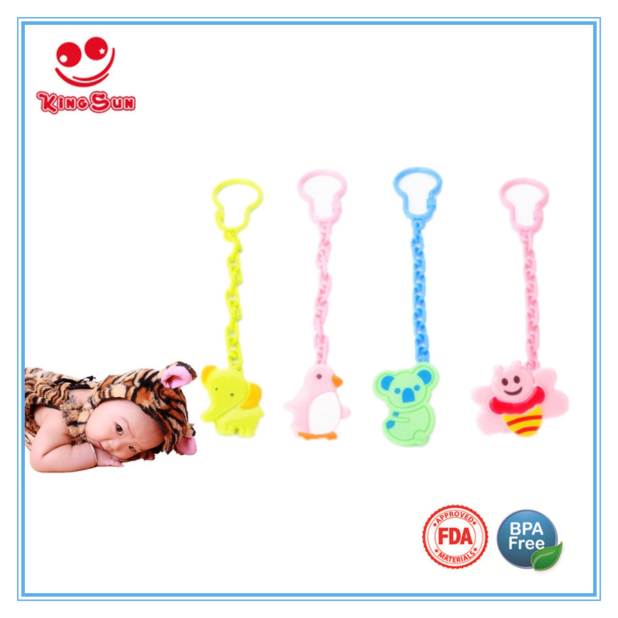 BPA Free Animal Baby Pacifier Clips for Newborn