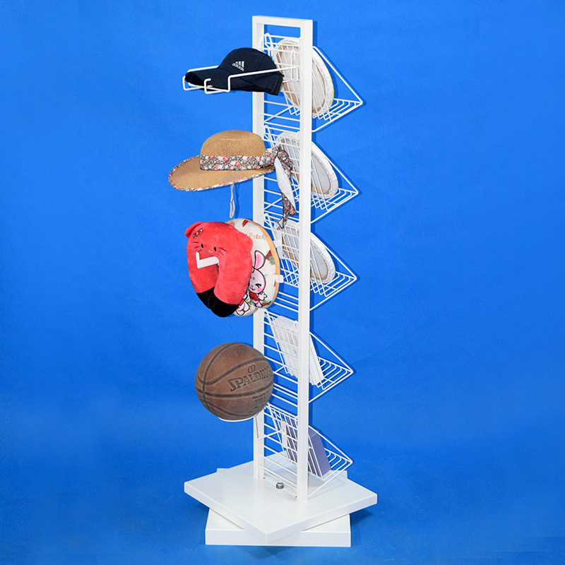 Floor Standing Retail Exposition Metal Frame Spinning DIY Display Rack (PHD8036C)