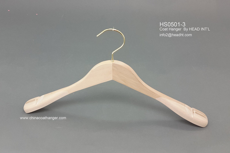 Eco Friendly Wooden Big Shoulder Natural Suit Jacket Hanger Wooden Clothes Hanger Hangers for Jeans