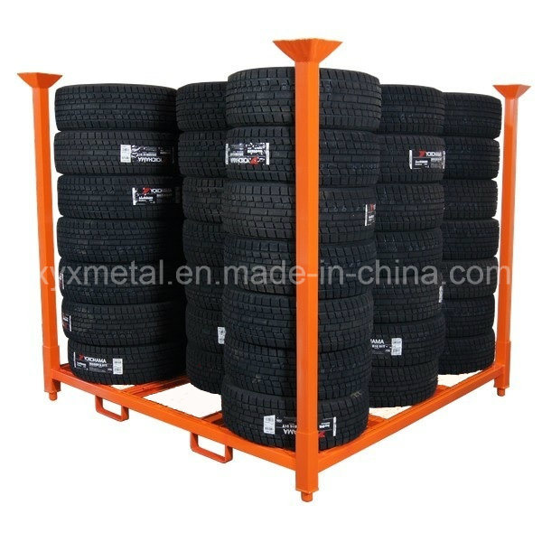 Warehouse Metal Storage Stackable Tyre Rack