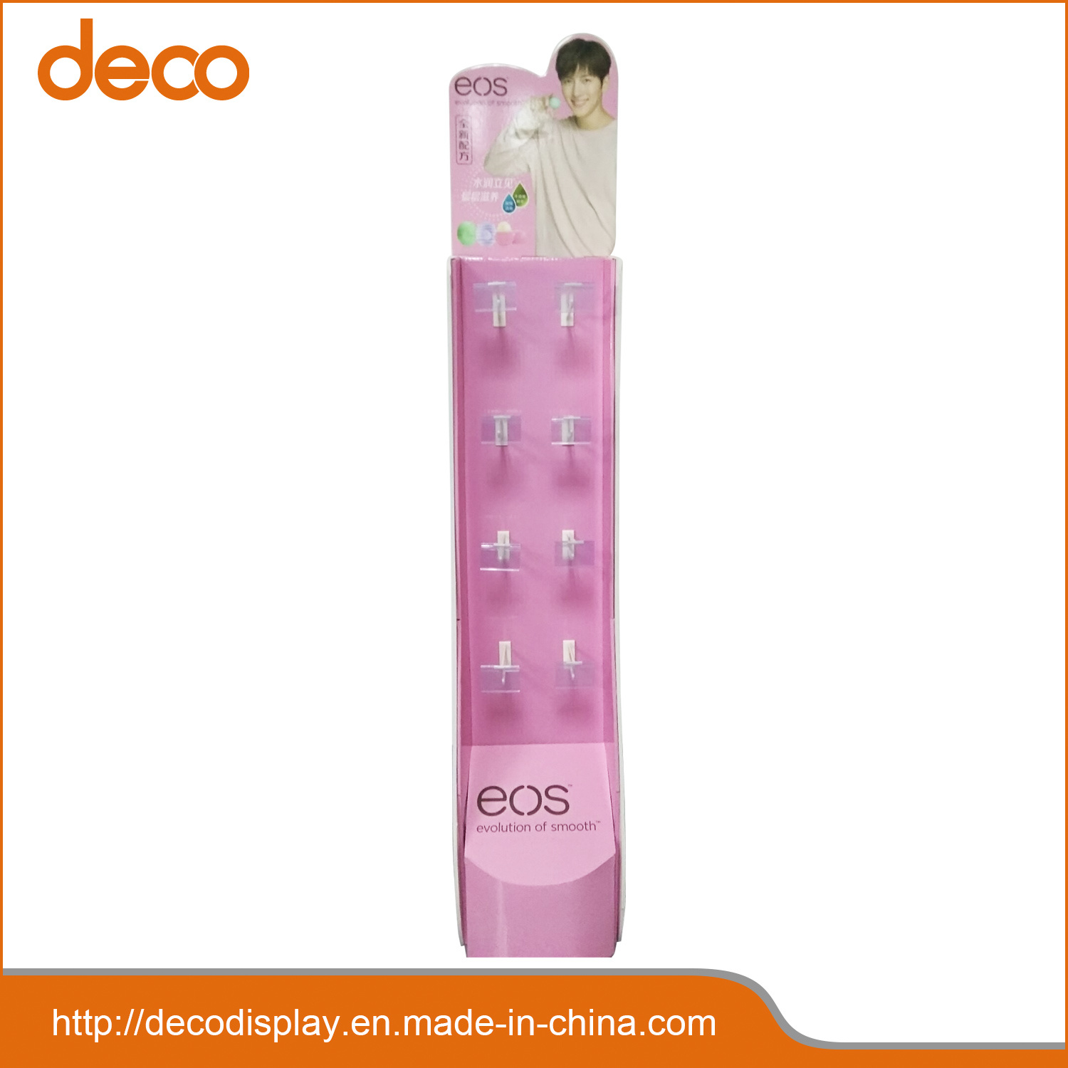 Supermarket Hot Selling Paper Display Rack for Lip Balm