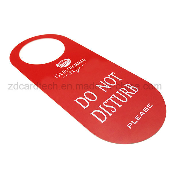 Wholesale Advertising Do Not Disturb Card Plastic Hotel Door Hanger