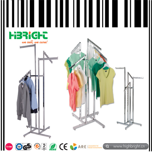 Two Arms Garment Clothes Display Rack