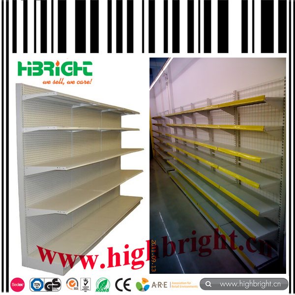 Grocery Store Metal Wall Shelf Unit