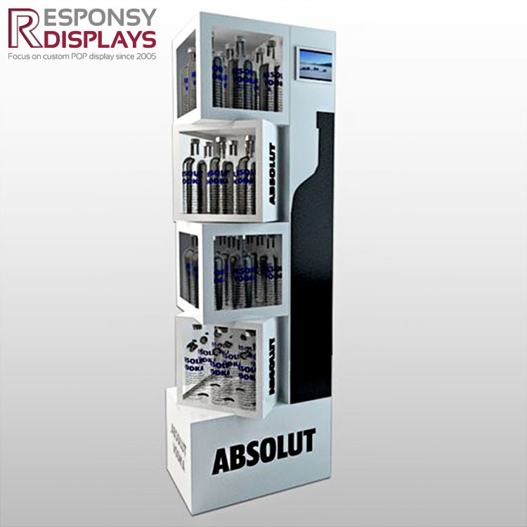 Popular Commercial Advertising Wine& Beer Bottle Store Display Rack