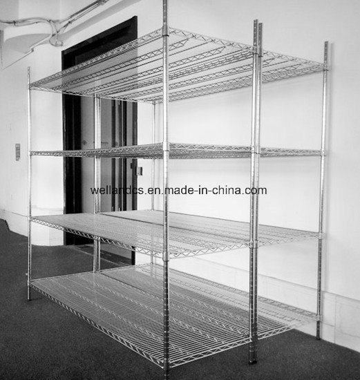 4 Shelves NSF Approved 350kgs Heavy Loading Warehouse Storage Metal Wire Shelf Shelving Racking