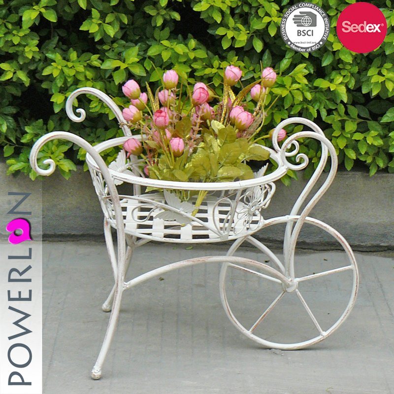 Handcart Planter Stand for Garden Decoration