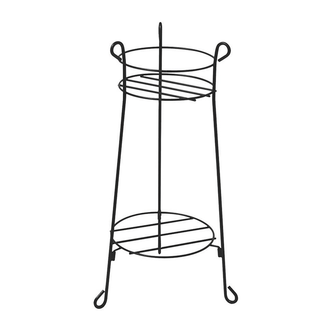 Simple Two-Tier Iron Flower Stand Rack