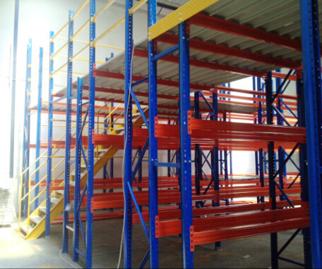 Multi Tier Selective Warehouse Mezzanine Rack