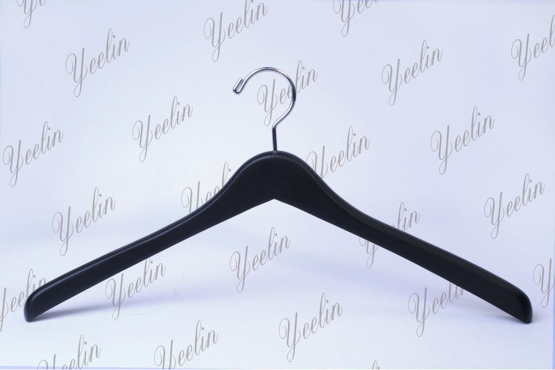 Cheap Black Wooden Clothing Hanger (YLWD84825W-BLK1)